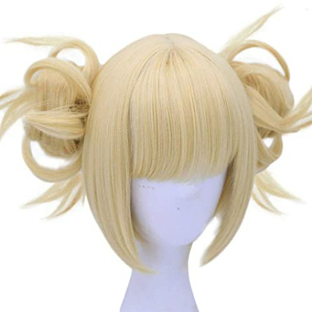 Blonde Wigs Anime Cosplay Wigs Short Wavy Synth - Picture 3 of 5